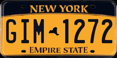 NY license plate GIM1272