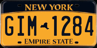 NY license plate GIM1284