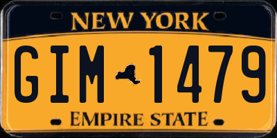 NY license plate GIM1479
