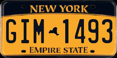 NY license plate GIM1493