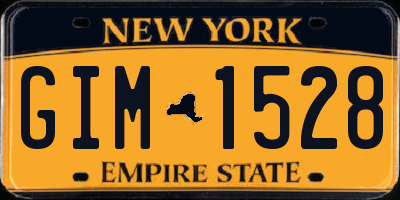 NY license plate GIM1528