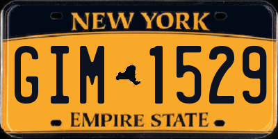 NY license plate GIM1529