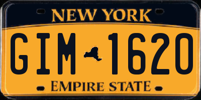 NY license plate GIM1620