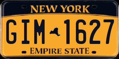 NY license plate GIM1627