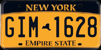 NY license plate GIM1628