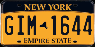 NY license plate GIM1644