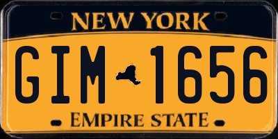 NY license plate GIM1656