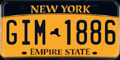 NY license plate GIM1886