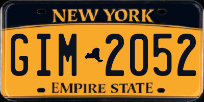 NY license plate GIM2052