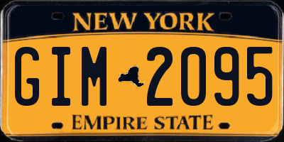 NY license plate GIM2095