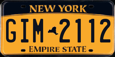 NY license plate GIM2112