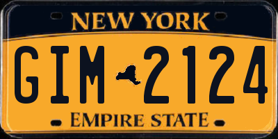 NY license plate GIM2124