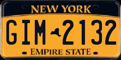 NY license plate GIM2132