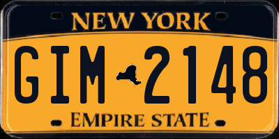 NY license plate GIM2148