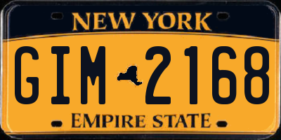 NY license plate GIM2168