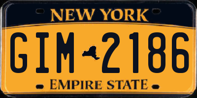 NY license plate GIM2186