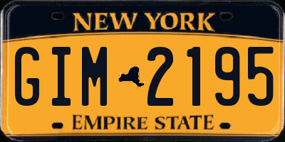 NY license plate GIM2195
