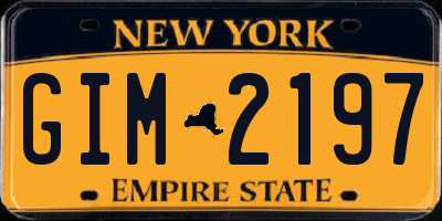 NY license plate GIM2197