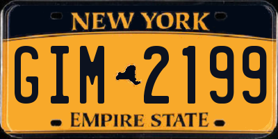 NY license plate GIM2199