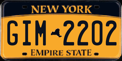 NY license plate GIM2202