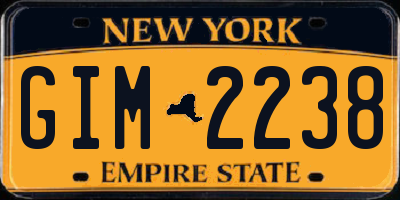 NY license plate GIM2238