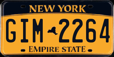 NY license plate GIM2264