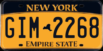 NY license plate GIM2268