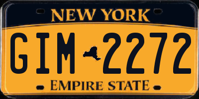 NY license plate GIM2272