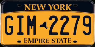 NY license plate GIM2279