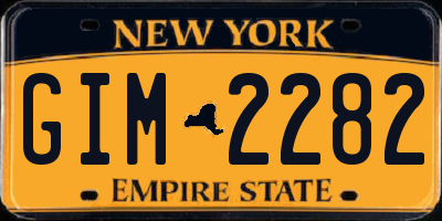 NY license plate GIM2282