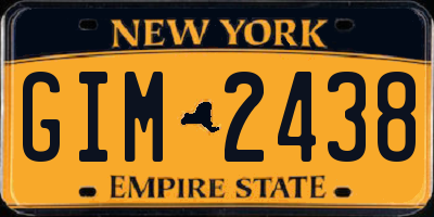 NY license plate GIM2438