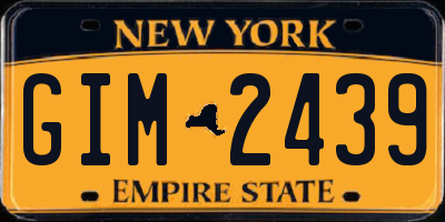 NY license plate GIM2439