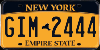NY license plate GIM2444