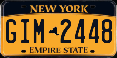 NY license plate GIM2448