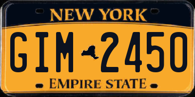 NY license plate GIM2450