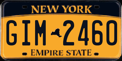 NY license plate GIM2460
