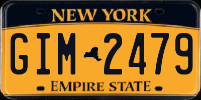 NY license plate GIM2479