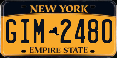 NY license plate GIM2480