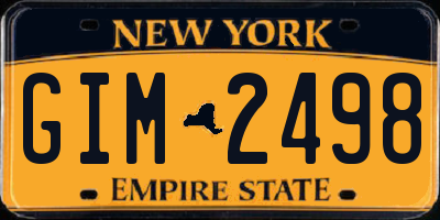 NY license plate GIM2498