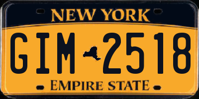 NY license plate GIM2518