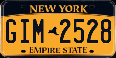 NY license plate GIM2528