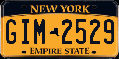 NY license plate GIM2529