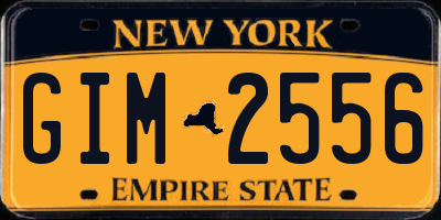 NY license plate GIM2556