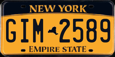 NY license plate GIM2589