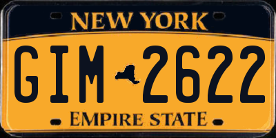 NY license plate GIM2622