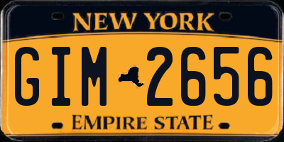 NY license plate GIM2656