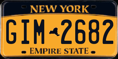 NY license plate GIM2682