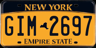 NY license plate GIM2697