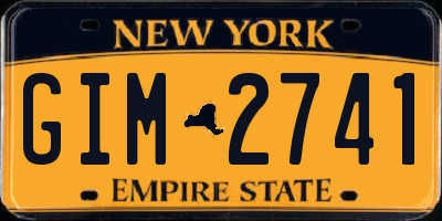 NY license plate GIM2741