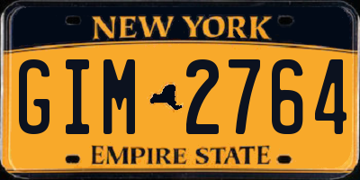 NY license plate GIM2764